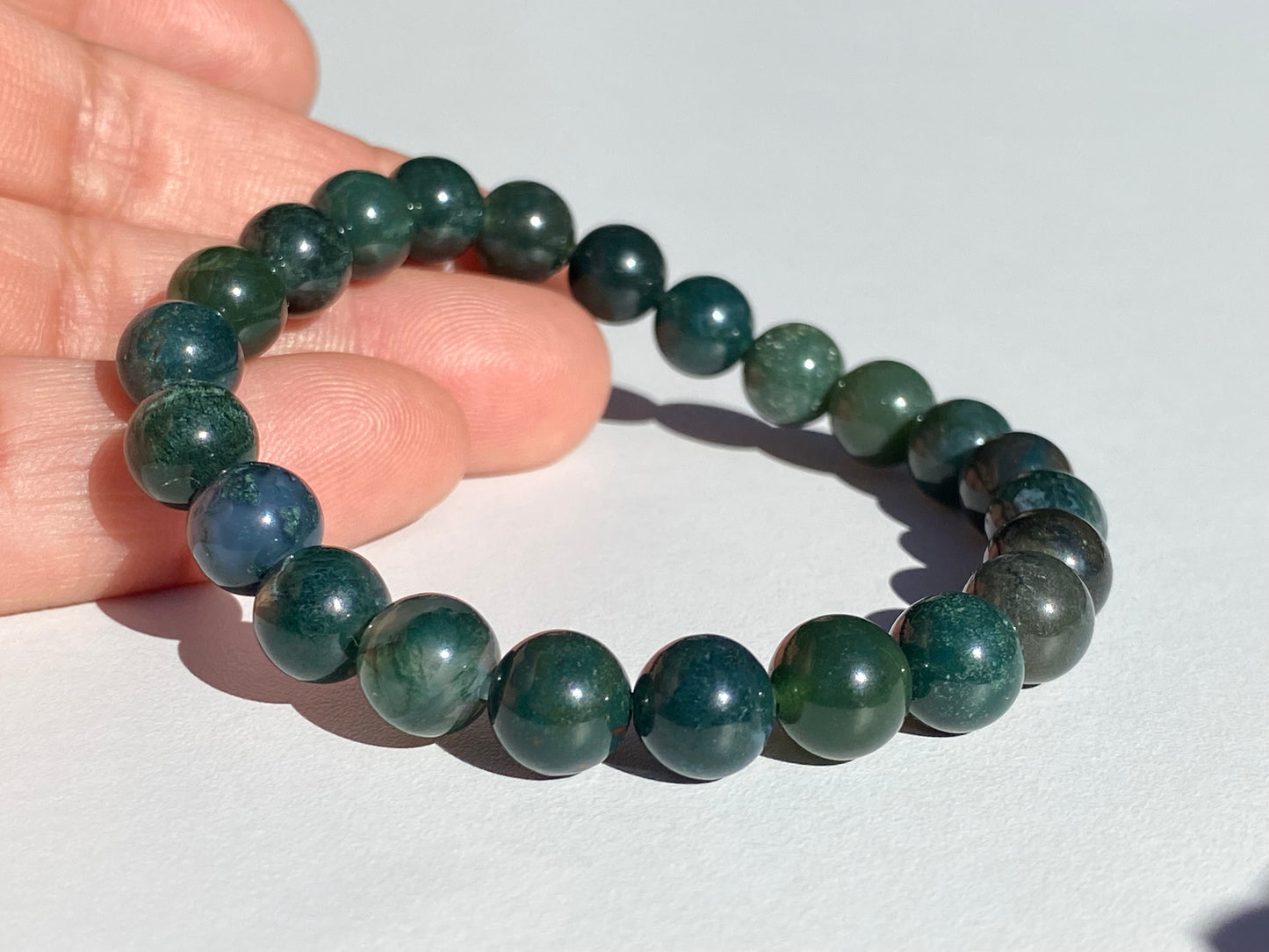 Pulsera de Cristal de Jade Nefrita