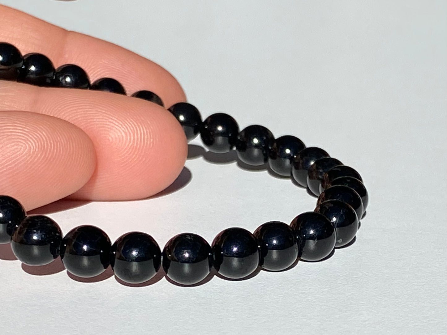 Pulsera de Cristal de Obsidiana Negra