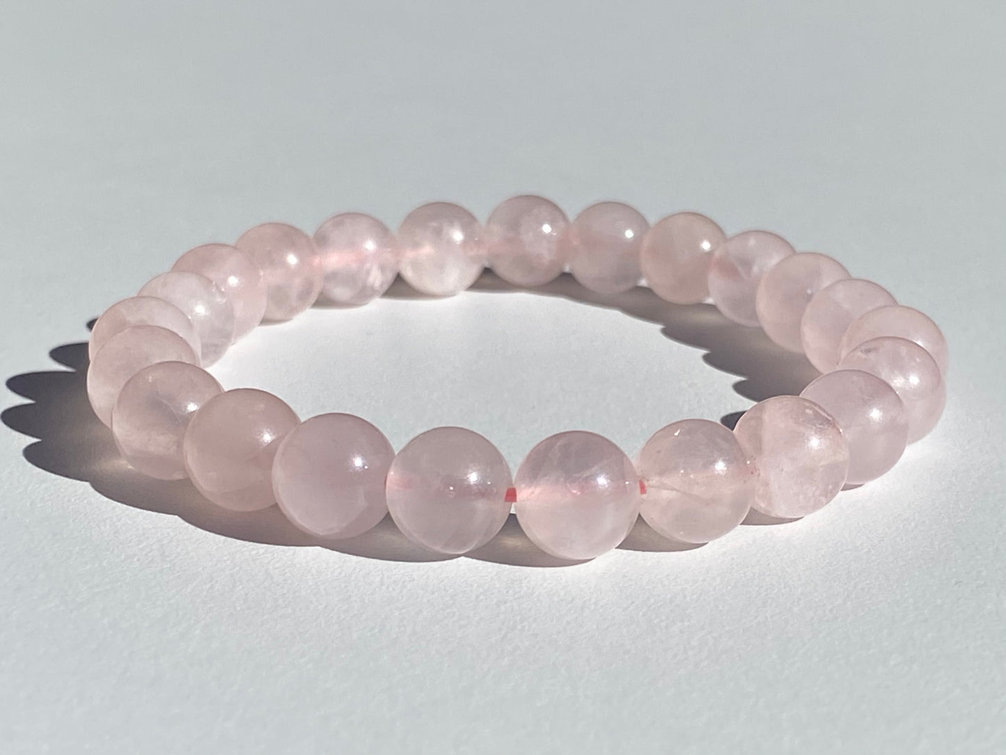 Pulsera de Cristal de Cuarzo Rosa
