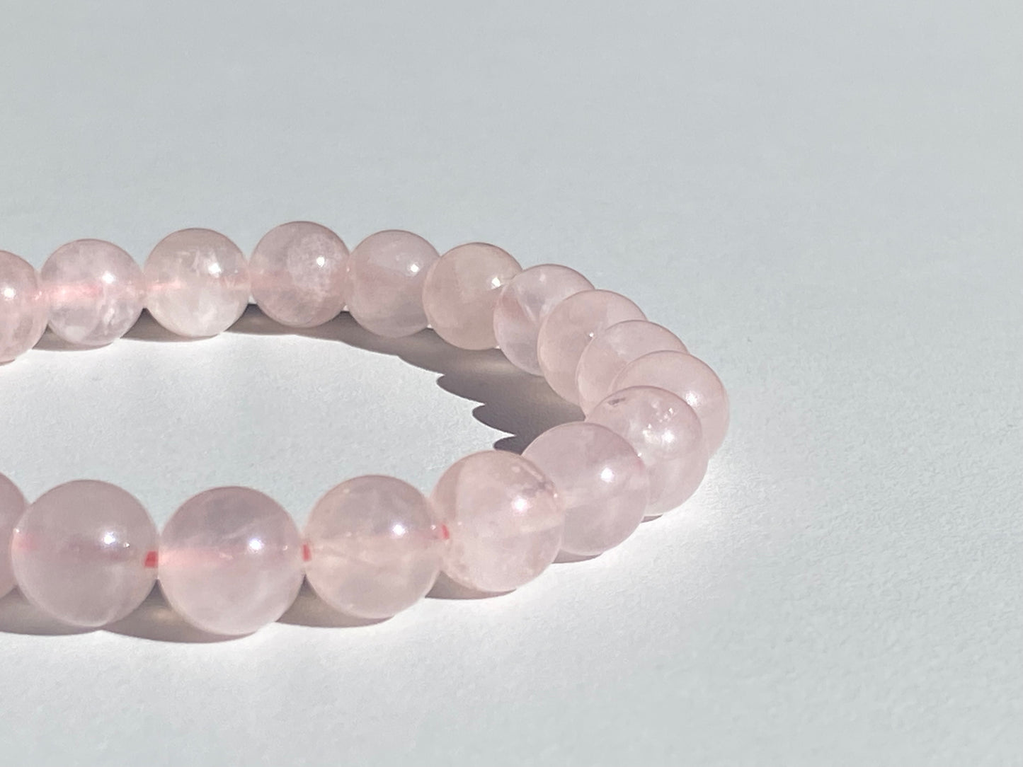 Pulsera de Cristal de Cuarzo Rosa