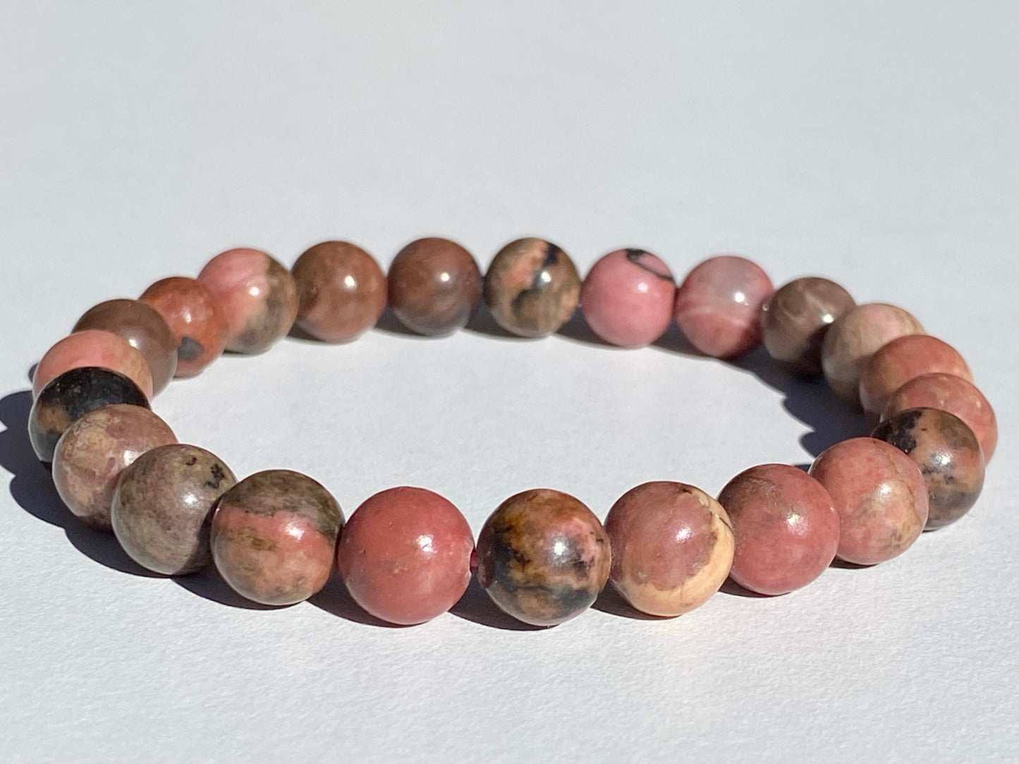 Pulsera de Cristal de Rodonita