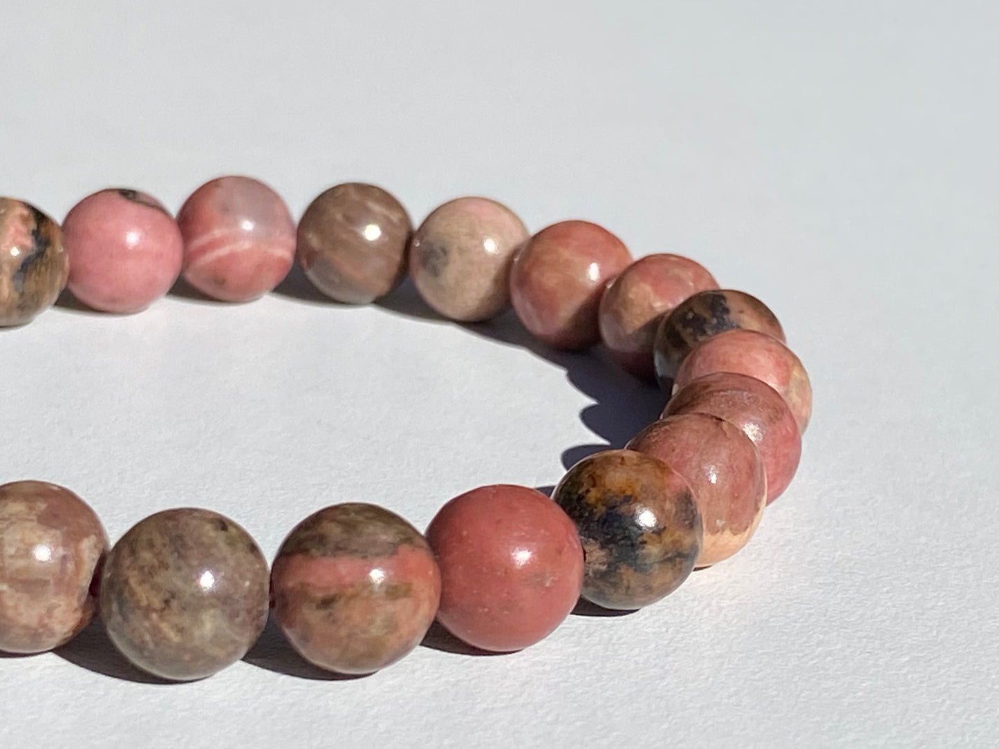 Pulsera de Cristal de Rodonita