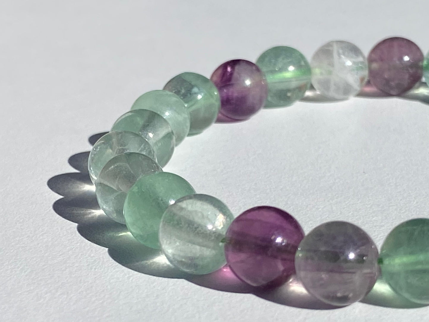 Pulsera Cristal Fluorita Arcoiris