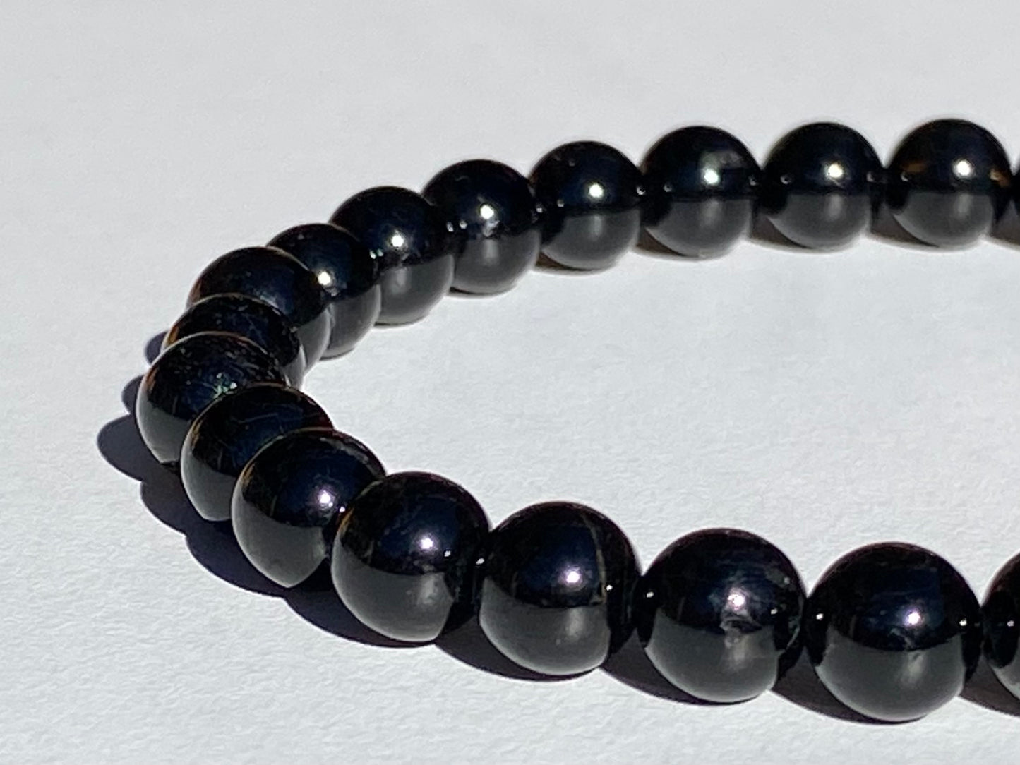 Pulsera de Cristal de Obsidiana Negra
